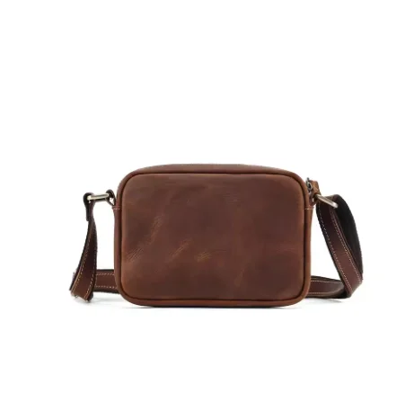 Genuine Leather Mini Messenger Bag Travel Crossbody bags for Women Men Cell Phone Purse Trave Satchel Shoulder Bags Bolsa hombre