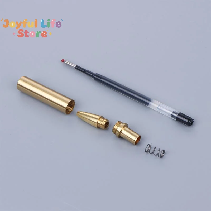 Hot Sale 1Set Wood Turning Pen Kits For Wood Turning 7mm Slimline Pen Twist Kit With Refill Lathe Turning Supplies Gold