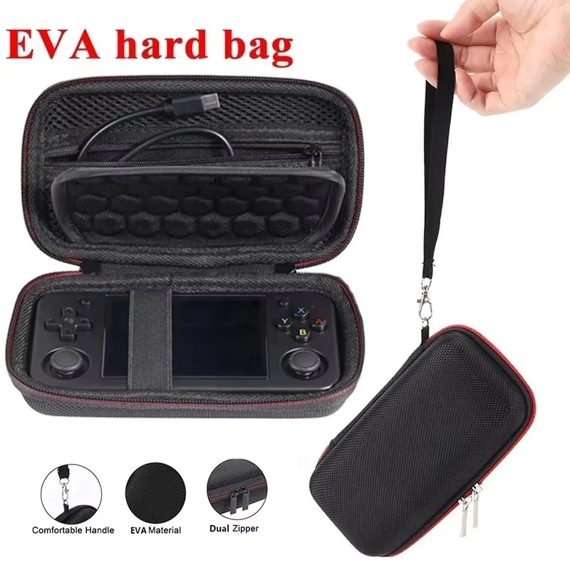 Game Console Protect Bag Waterproof Hard Shell Protective Case Travel Carrying Bag With Mesh Bag Accessories For RG35XX H RG353M