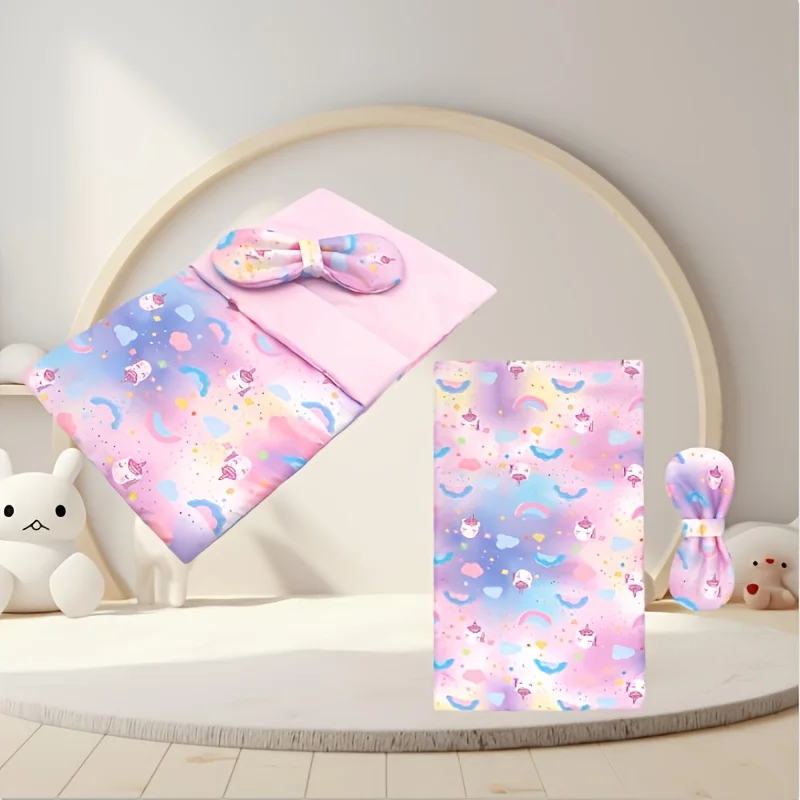 Nieuwe schattige pop slaapzak geschikt voor 12-14 inch herboren poppen en 11,81 inch popaccessoires (exclusief poppen)
