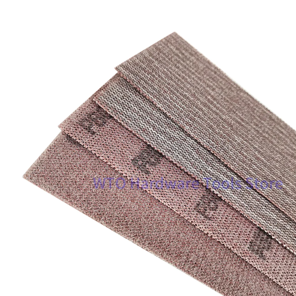 

50PCS 70x420mm Mesh Dust Free Sanding Discs Hook & Loop Anti-Blocking Net Sandpaper 80-800 Grit for Drywall Polishing & Grinding