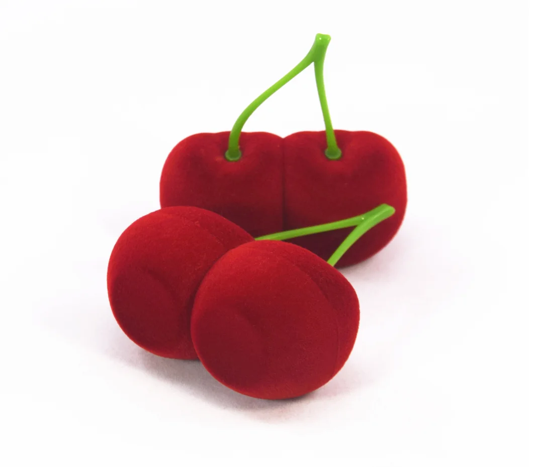 10pcs/lot creative style ring stud earring necklace jewelry storage box cherry  shape jewelry box