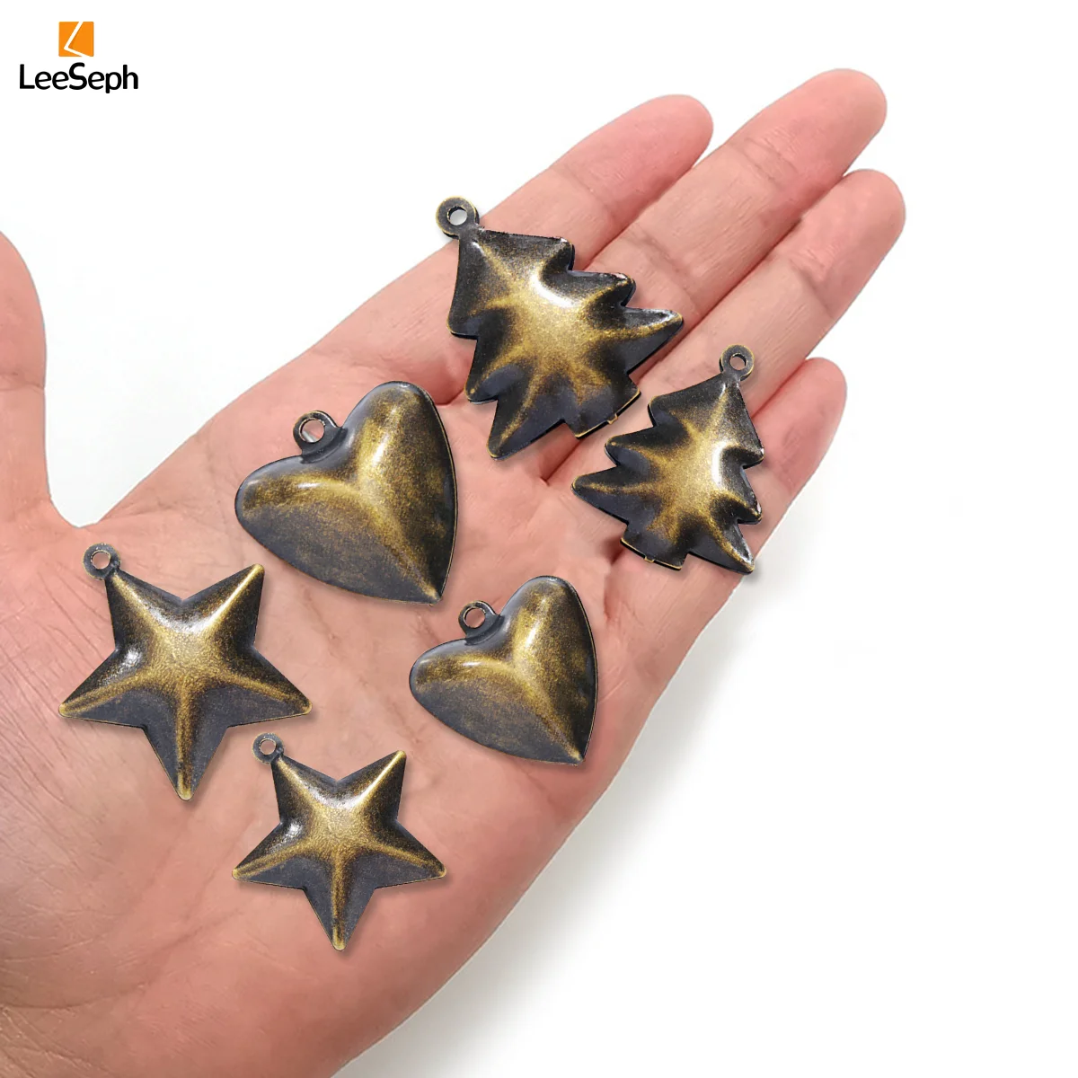 أجراس عيد الميلاد الصغيرة، أجراس معدنية مزخرفة عتيقة لشجرة عيد الميلاد مع فتحة تعليق، لتزيين مهرجان الزفاف لصالح DIY