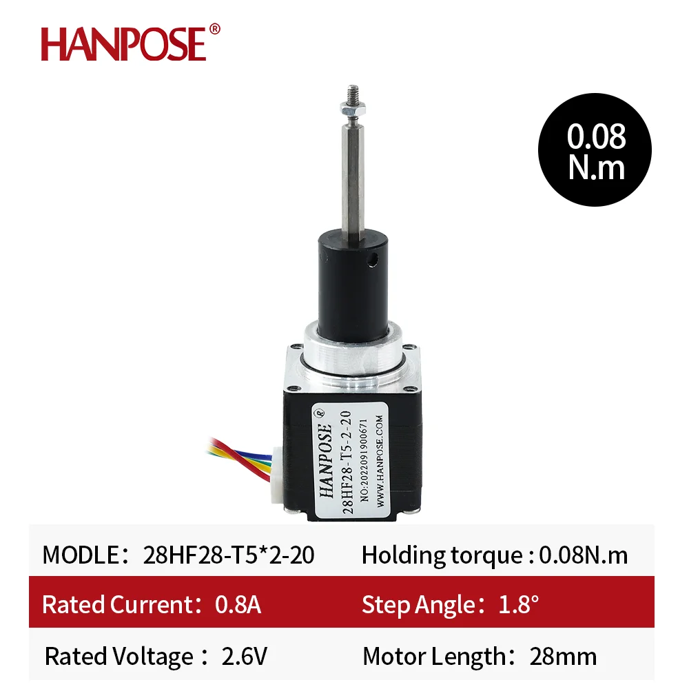 NEMA11 28HF28 /34/40/50 Fixed-Shaft Ball Screw Stepper Motor Assemblies Linear Screw Motor Actuators Electric Cylinders Lifting