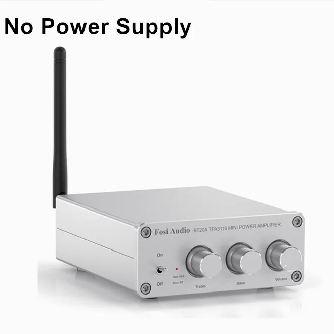 Fosi Audio BT20A-TPA3116 ミニパワーアンプ中古 Fosi オーディオ BT20A Bluetooth TPA3116D2 サウンドパワーアンプ 100