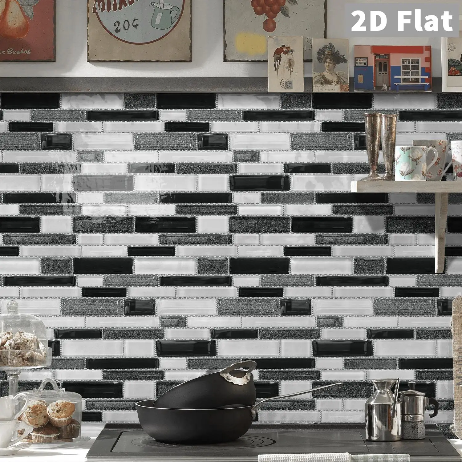 

Vintage art style textured decorative wall stickers, used for decorating living room, bedroom, kitchen, bathroom walls