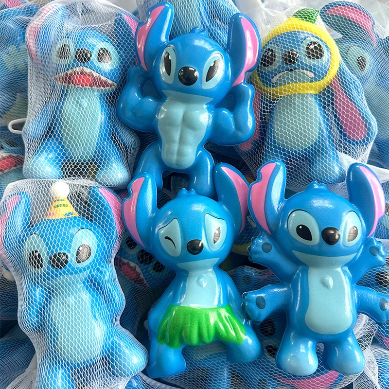 6pcs Stitch Stress Relief Toy Squeeze Toys Kawaii Figure Doll Ornaments Slow Rebound Decompression Toy Children'S Gift Wholesale