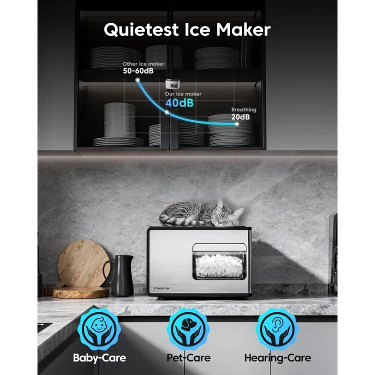 Dreamice-Nugget Ice Maker Machine, bancada do Sonic, Kid Friendly, X3