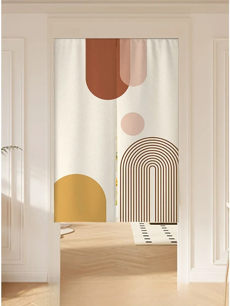 

Wabi-Sabi Sle Room Dividing Door Curtain f Curtain Bedroom Batoom Bloing No Punching Kitchen Toilet Curtain