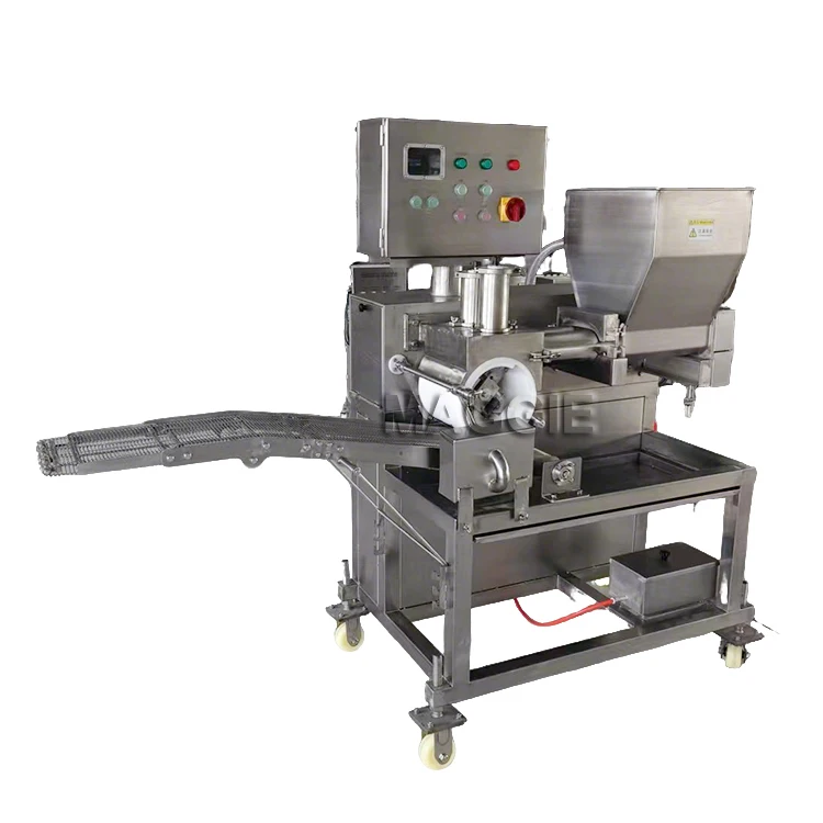 Capacity 140pcs/min 180kg/h Capacity High Efficiency Automatic Hamburger Patty Forming Machine with Engine & Pump