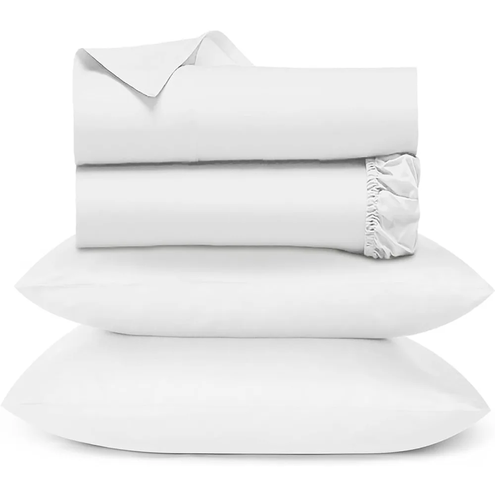 

100% Pure Cotton Bed Linen Cotton Like Long Staple Soft & Breathable Comforter Sets 4 Pc Bed Sheet Sets Home Textile