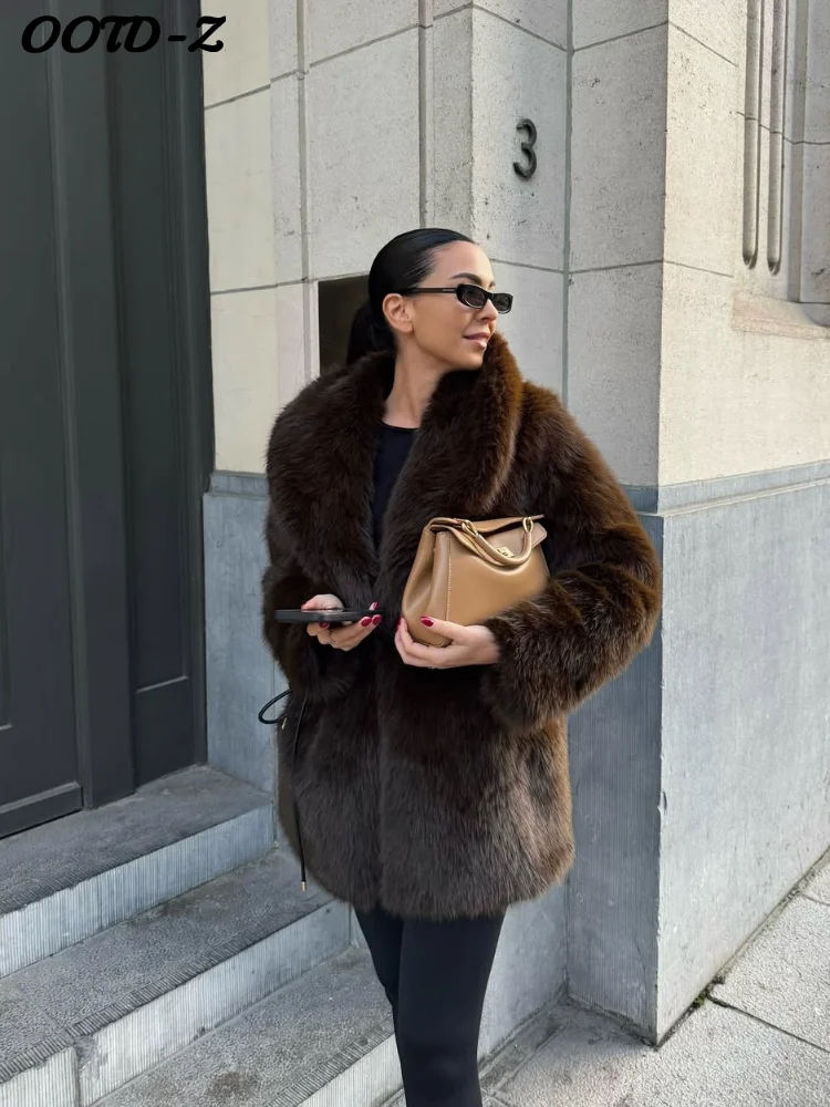 Abrigos elegantes con cinturón de piel sintética para mujer, cárdigan liso con cuello en V y punto abierto, cárdigan de manga larga para mujer, moda de otoño, prendas de vestir de noche para mujer