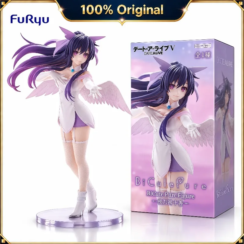 In Stock 100% Original FuRyu Date A Live Yatogami Tohka BiCute Pure Anime Collectible Figures Desktop Home Room Decoration Gifts