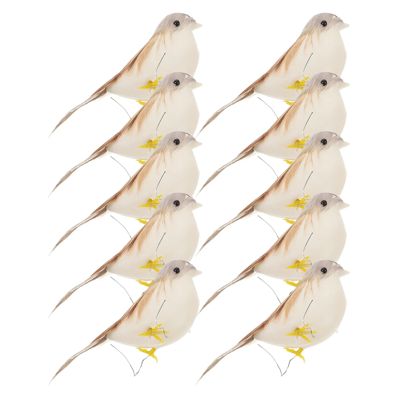 

1Set Artificial Birds Fake Bird Decor Realistic Adornment Craft Home Office Micro Landscape Decoration Simulation Bird