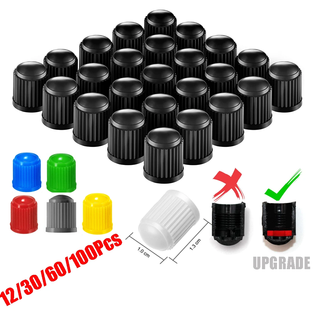 

Universal Tire Stem Valve Caps Wheel Tire Valve Stems Covers With O Rubber Ring For Cars SUV Bike And Bicycle Trucks Motorcycles