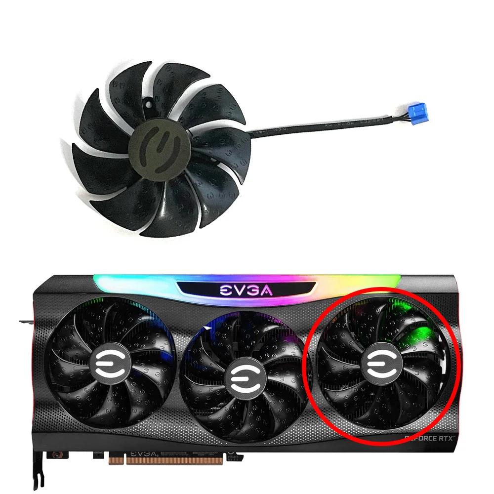 88mm 4pin DC 12V 0.55A LD09220S12H RTX3090 GPU Cooler EVGA RTX 3090 RTX 3070 RTX 3080 RTX 3080 TI wentylator karty graficznej