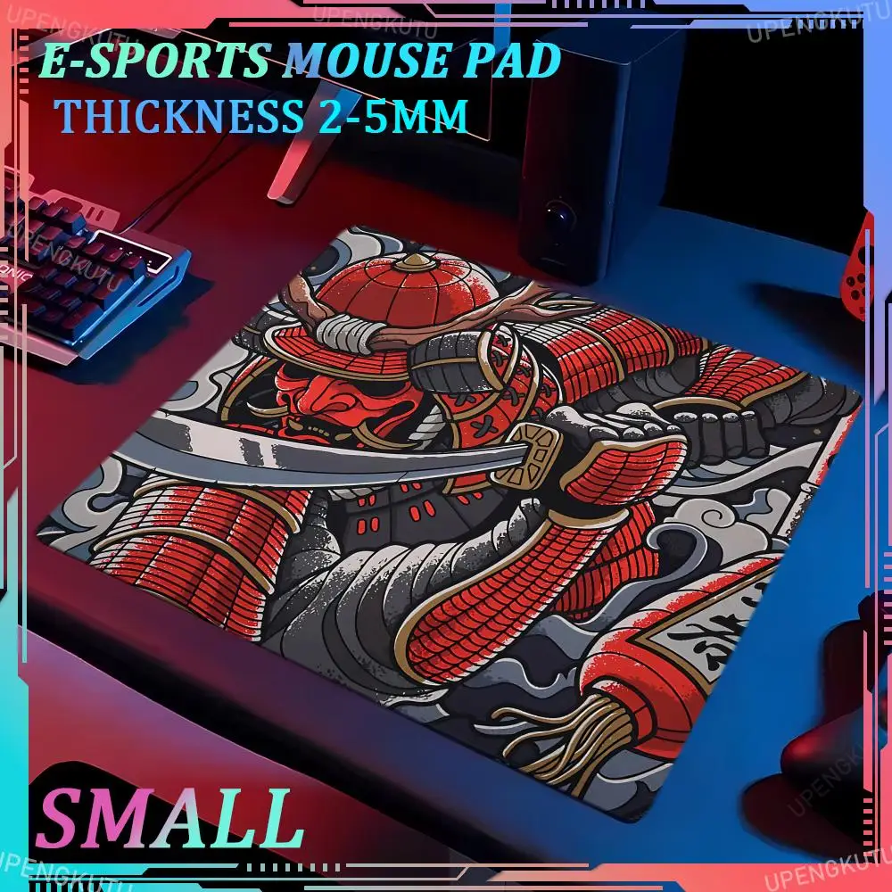 ECHOME Game Small XS MousePad E-sports Game Accessories Gamer HD Printed Keyboard Pad Protective Pad Lock Edge Rubber Mouse Pad