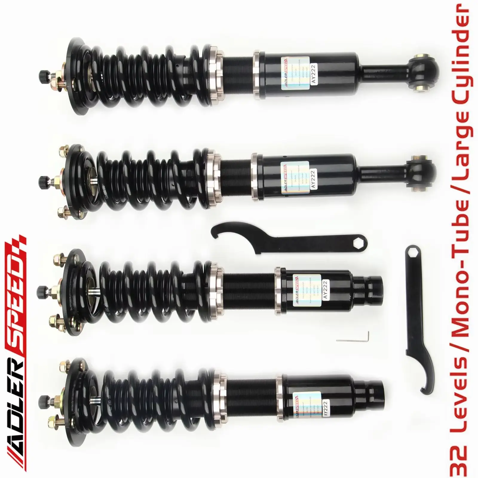 

Для Acura TL 99-03 (UA) ADLERSPEED 32-ступенчатые моноламповые койловеры Комплект понижающей подвески