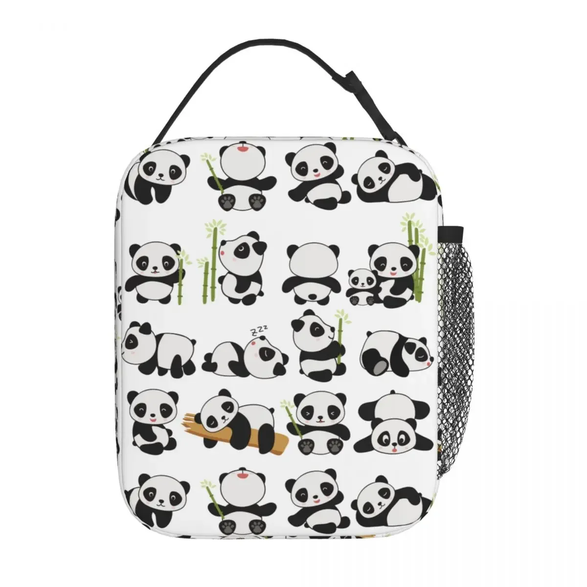 

Cute Panda Kawaii Pandas Insulated Lunch Bag Lunch Container Portable Cooler Thermal Bento Box School