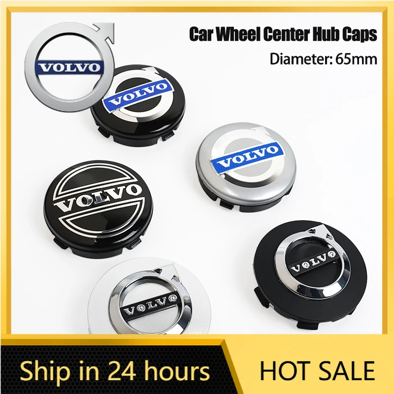 

2026 Новые для Volvo Emblems, 4 шт., 65 мм, колпаки центральной ступицы колес автомобиля, чехлы на обод для Volvo V60 V40 XC90 XC40 S60 C30 XC60 V50 V70