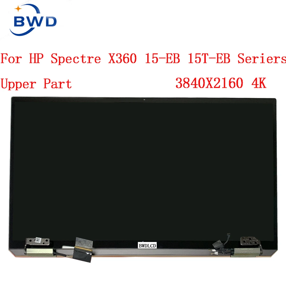 para hp spectre x360 15 eb serie 15t eb0043dx l97635001 l97639 001 156 assembly assembly uhd oled lcd tela de toque completo uper pecas montagem 01