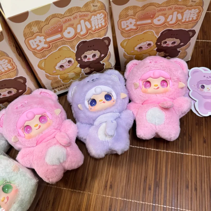 

2026 Yooki 4th Gen Blind Box Take a Bite of Small Bear Series Plush Toys Exquisite Doll Keychain Backpack Pendant Mystery Gift