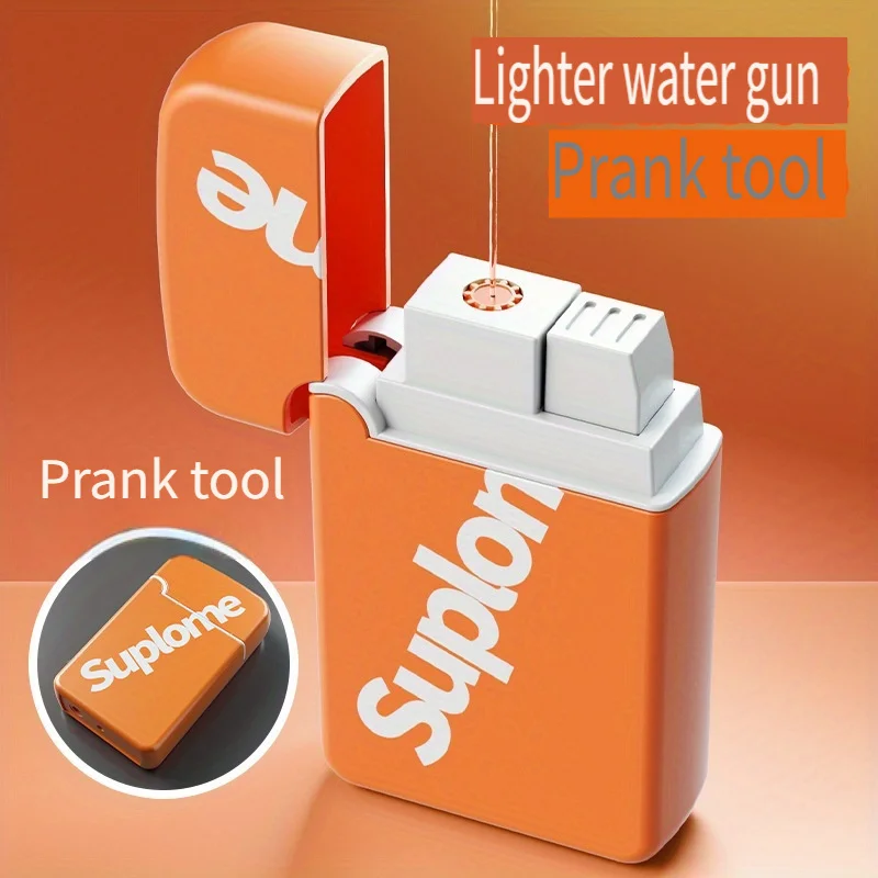 Funny Water Squirting Prank Lighter Tricky Fake Trick Lighter with Hidden Water Gun Feature Hilarious Couple's Gag Birthday Toy