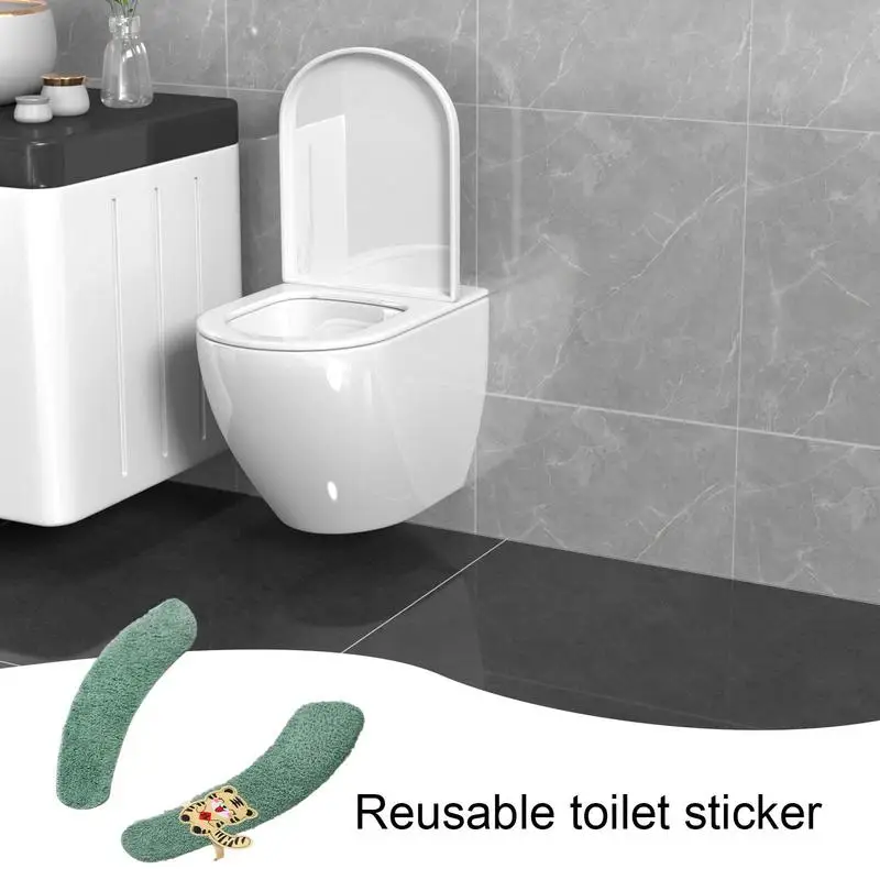 Adesivo Levantado Toilet Seat Cover Pad, Grosso, Quente, Amortecido, Lavável, Reutilizável, Tampas de Tampa, Alívio Máximo