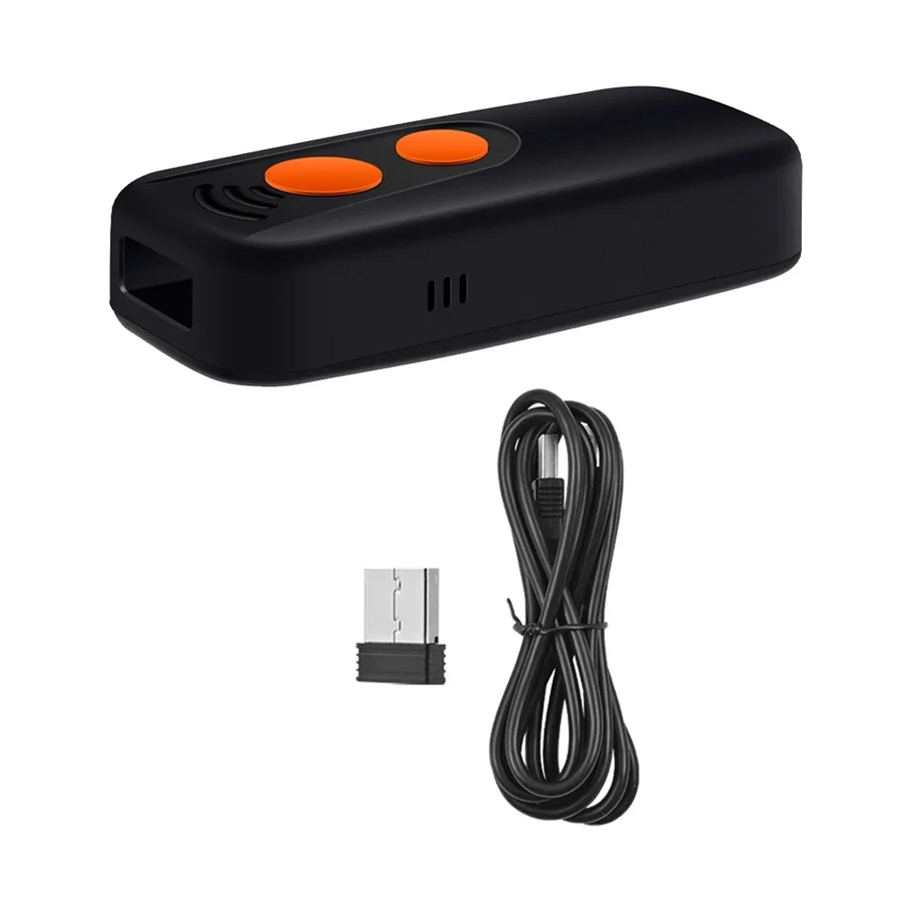DTD194~2D 1D QR Barcode Scanner BT & 2.4GHz Wireless & Wired Sound and Vibrator Prompt for Supermarket Retail Library