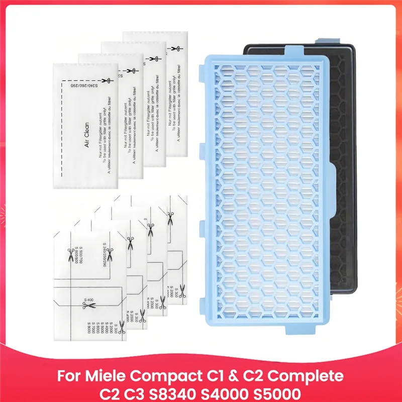 AF90-Filtri per aspirapolvere Filtri HEPA e filtri motore per Compact C1 e C2, completi C2 e C3, S8340, S4000, S5000