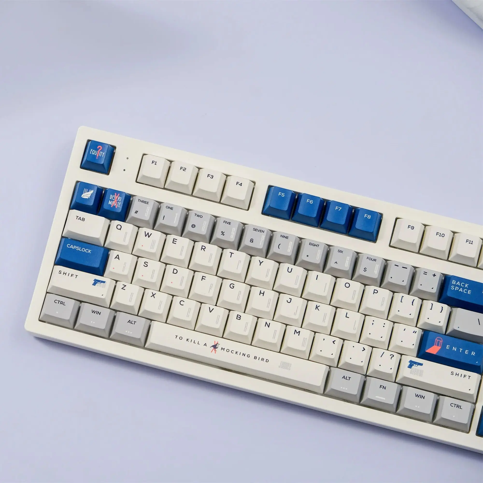 GMK Bluebird Keycaps Set 151 Keys PBT Material Cherry Profile for Fits MX Switch 61/64/68/75/84/87/96/98/104 Mechanical Keyboard