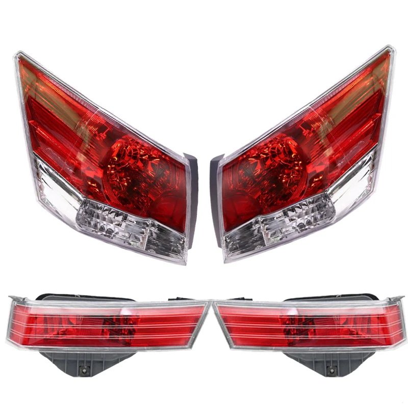 For Honda Accord 8th 2008 2009 2010 2011 2012 Inside Rear Tail Lamp Brake Lights Running Lights Without Lamp Bulb