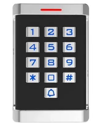 

Door Keypad Access Controller Reader RFID 2000 Users Wiegand 26 ID IC Card Keypad Password Access Control with Doorbell