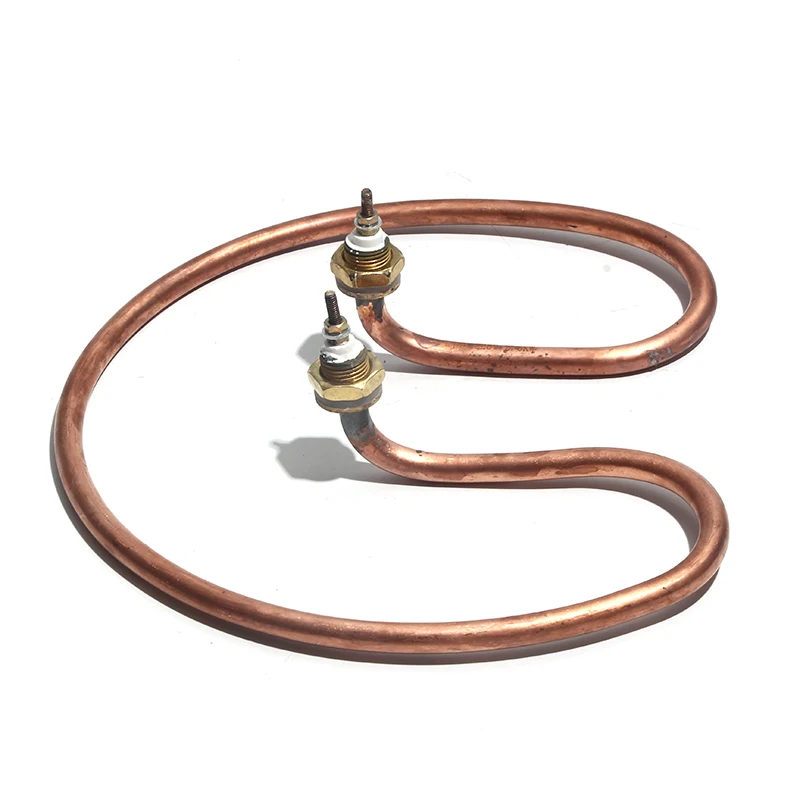 Water Heating Element Electric Tube Heater for Open Bucket Standard Type 304 Stainless Steel/Copper Pipe 220V 2KW/2.5KW/3KW