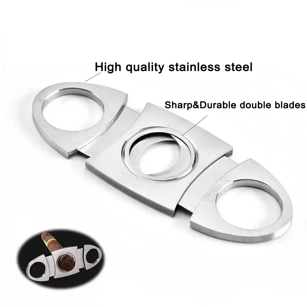 Stainless Steel Cigar Scissor Cutter Puro Charuto Clipper Cigar Shear Cutter Guillotine Tobacco Cigarette Cigar Accessories