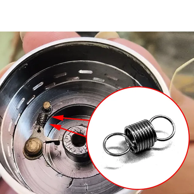 Spinning Wheel Swing Arm Reversing Switch Return Spring Stainless Steel Fishing Reel Sound Generator Tension Spring