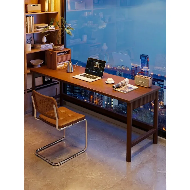 Home solid wood desk simple strip table home computer desk study