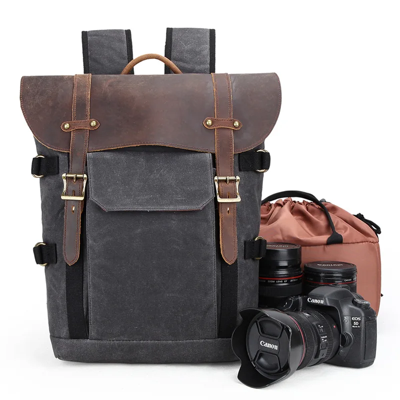 large Camera Backpack DSLR/SLR/Mirrorless Photography Camera Bag waterproof camera Case with Tripod Holder& Laptop Compartment