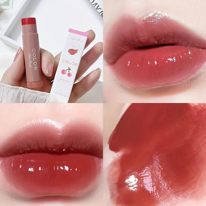 Bálsamo labial hidratante colorido, batom hidratante, hidratação, diluição das linhas labiais, bálsamo labial anti-secagem