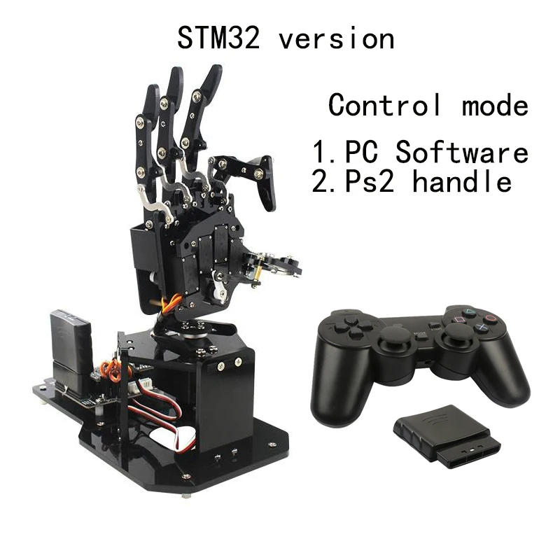 5 Dof Bionische Robotische Hand Palm UHand2.0 Compatibele Somatosensorische Open Source Robot Voor Arduino/STM32 Programmeerbare Hand DIY Kit