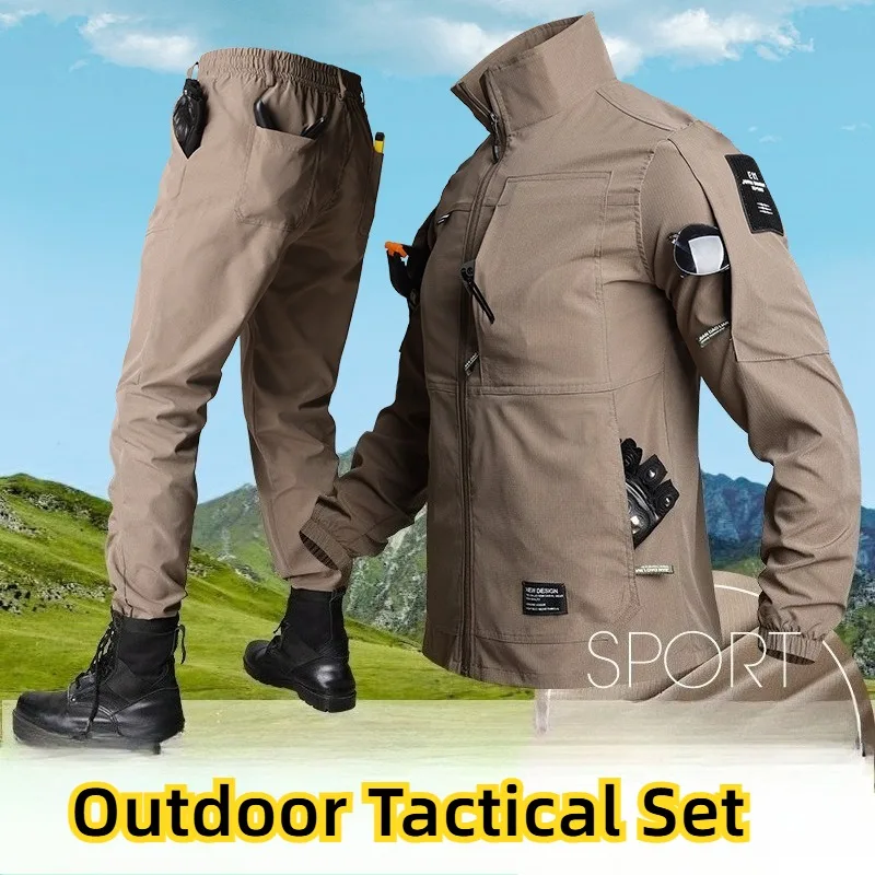conjunto-tactico-para-hombre-de-primavera-y-otono-chaqueta-cargo-multibolsillos-pantalones-resistentes-a-desgarros-transpirables-elasticos-y-de-secado-rapido