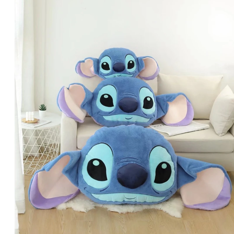 45-110cmGenuine Disney Stitch Double Sided Pillow Cushion Kawaii Soft Stuffed Animal Anime Cartoon Room Decor Kids Birthday Gift