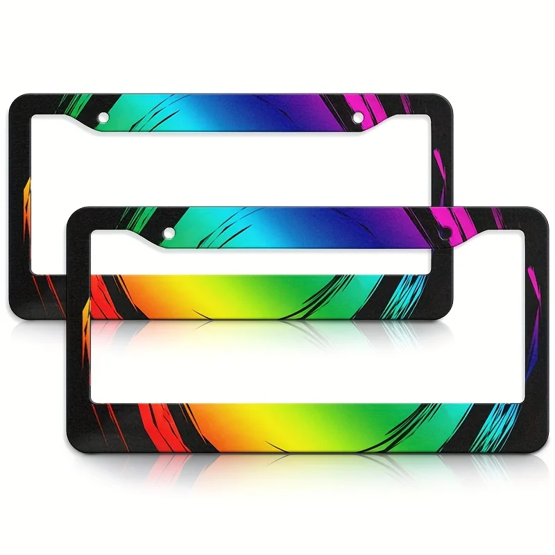 A Beautifully Crafted And Durable Car License Plate Frame, Waterproof And Easy to Clean, Suitable for Friends And Family