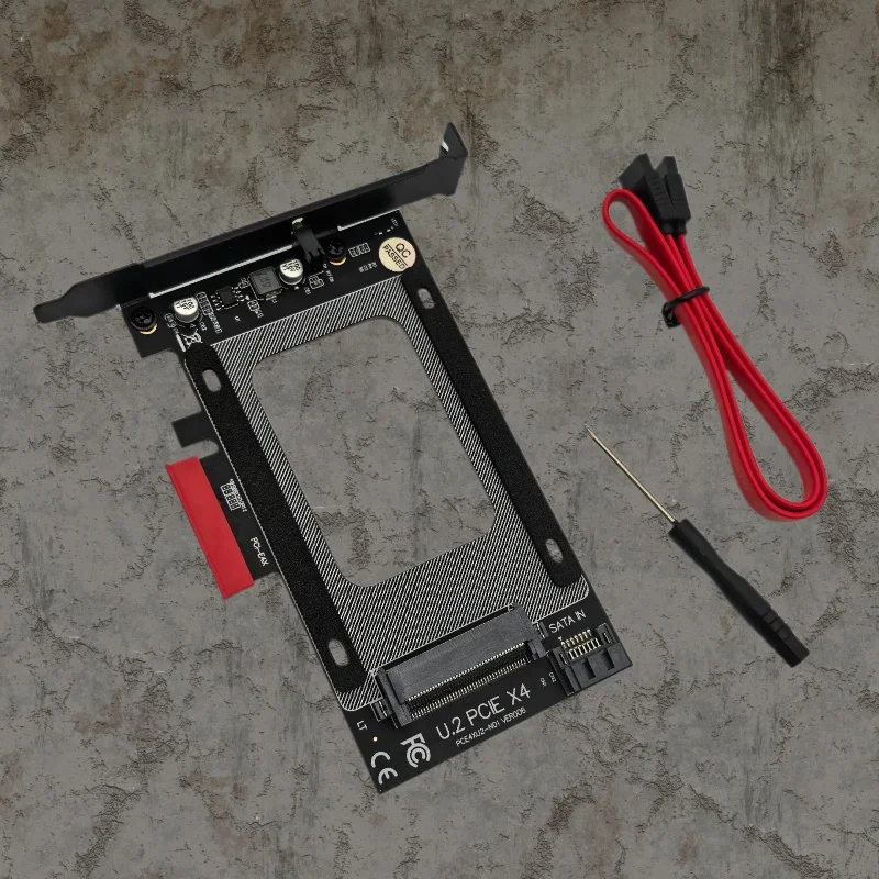 

PCI-E 3.0 4X to U.2 SFF-8639 Adapter PCIe U.2 SSD to PCI Express Card Support U.2 SSD 2.5" SATA SSD to PCI-E X4 Riser Card