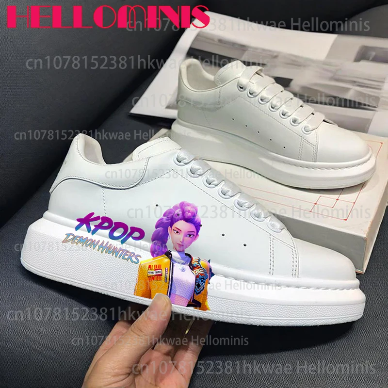 

KPop Охотники на демонов с принтом, обувь для взрослых, мужская и женская, удобная, на мягкой подошве, четырехсезонная дышащая обувь для поездок на работу, 2021, Рождество