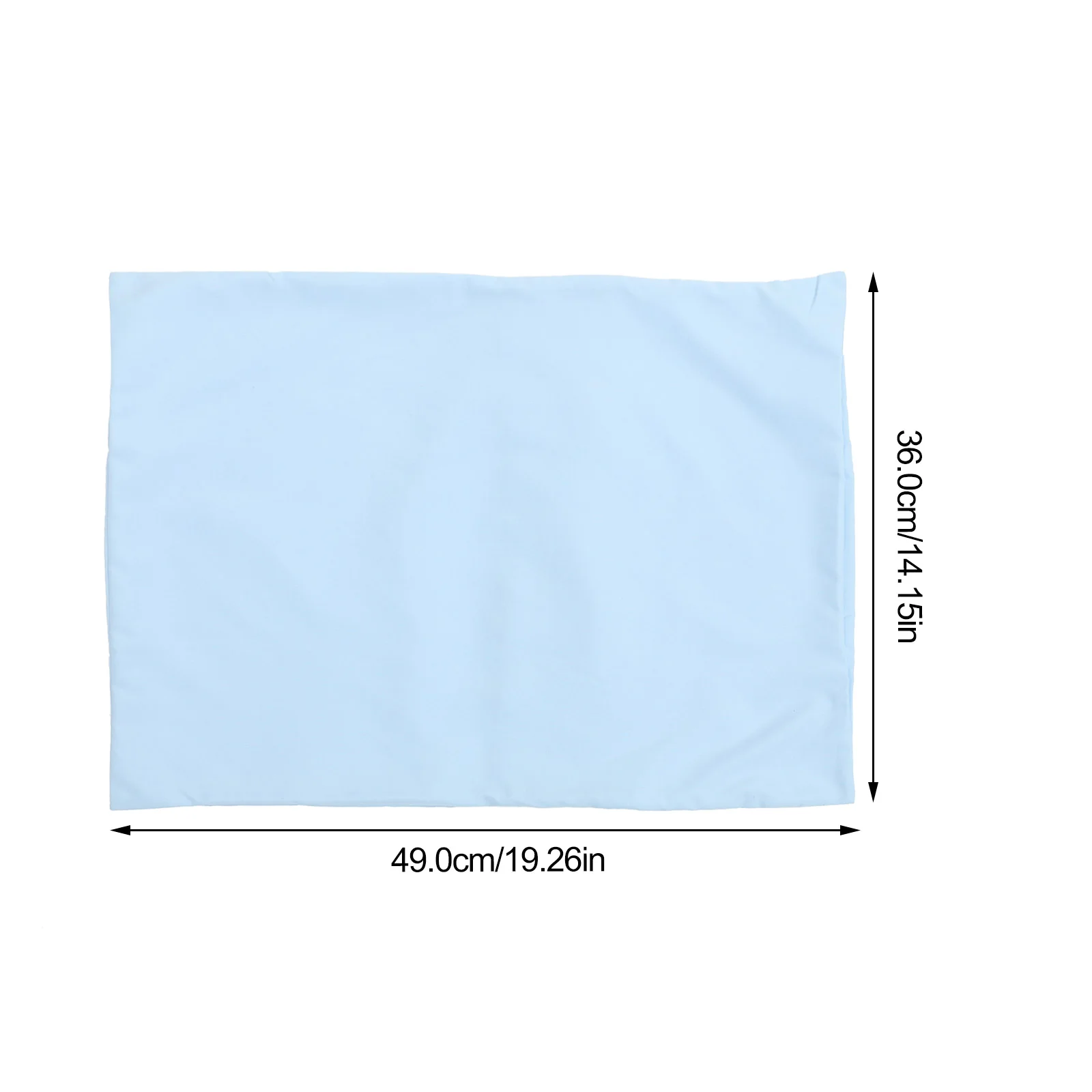 2 Pcs Microfiber Carded Pillow Travel Envelope Solid Color Children's Cases Pack White Pillowcase Cover Polyester for Toddler