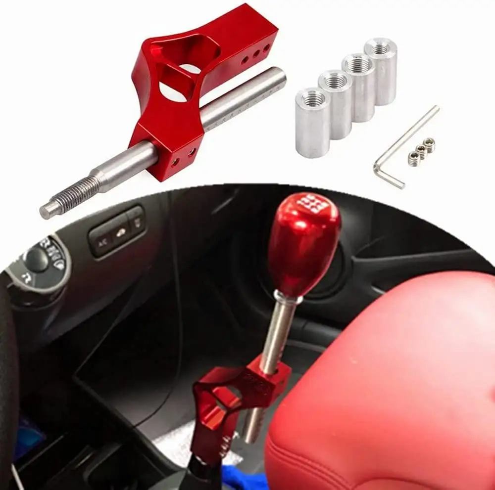 

Car Gear Shift Knob Extender Handle Adjustable Shift Lever Extension Rod Kit Modification Accessories