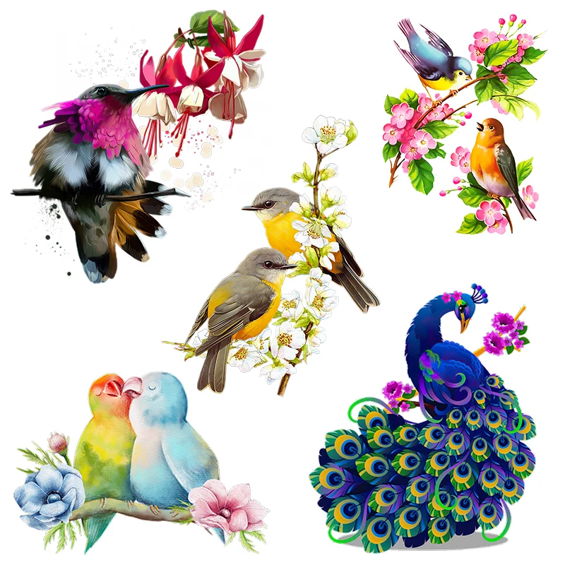 Three Ratels QCF146 Flower and bird elegant art sticker home decoration electrical appliances scratches shield decals