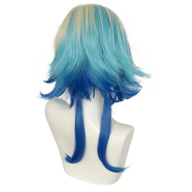 Perruques Kaiser à serrure bleue, perruques de Cosplay de Football Michael Kaiser, accessoires de spectacle pour fête d'halloween