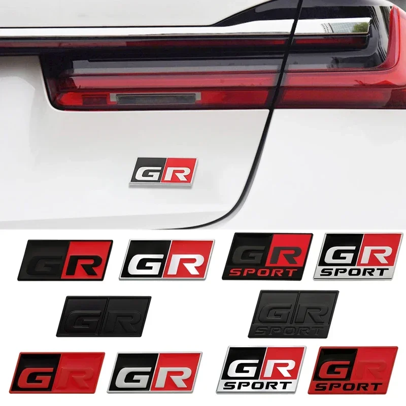Car Rear Body Emblem Decal for Toyota GR Sport MN Badge Hiace Estima Hilux Rav4 Supra Camry Crown Avalon Exterior Accessories